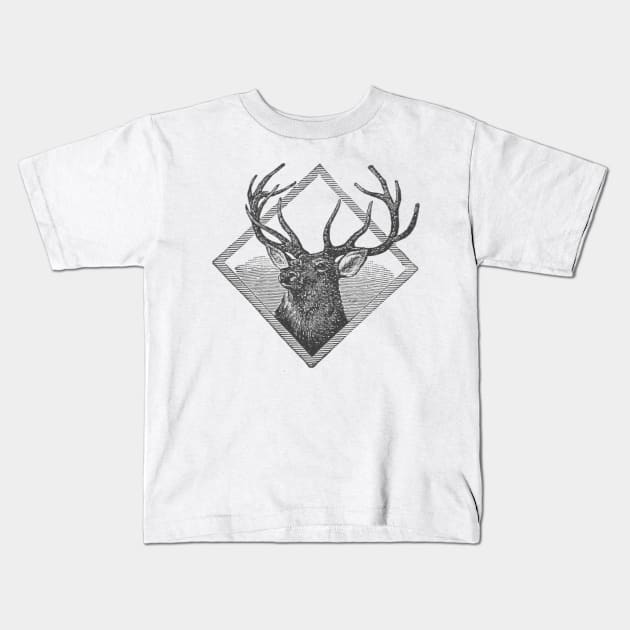 Oh Deer! Kids T-Shirt by wanungara